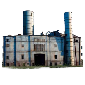 Abandoned Factory Building PNG Jxw