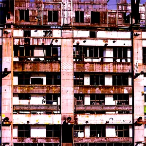 Abandoned Factory Building PNG Lbv31