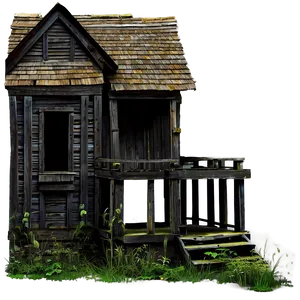 Abandoned Haunted House PNG 55
