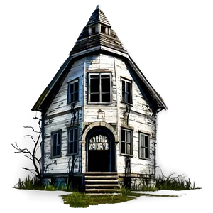 Abandoned Haunted House PNG 85