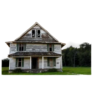 Abandoned Haunted House PNG Dks