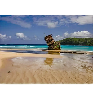 Abandoned Shipwreck Beach Png 7 PNG image