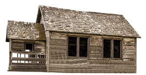 Abandoned_ Wooden_ House PNG image