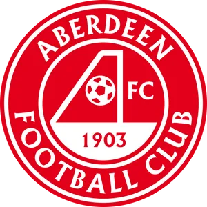 Aberdeen F C Logo Redand White PNG image