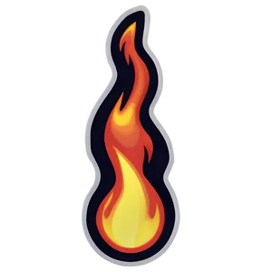 Ablaze Fire Emoji Graphic PNG 05042024