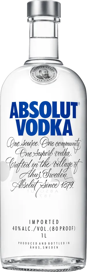 Absolut Vodka Bottle Image PNG image