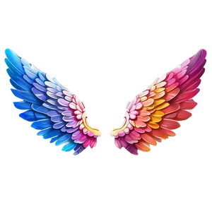 Abstract Angel Wings Concept Png 05042024 PNG image