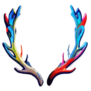 Abstract Antler Art Png 06212024 PNG image