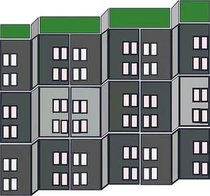 Abstract Apartment Blocks Illustration