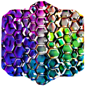 Abstract Art Hexagon Pattern Png 06202024 PNG image