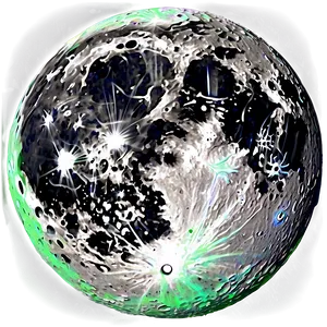 Abstract Artistic Moon Surface Png 06262024 PNG image