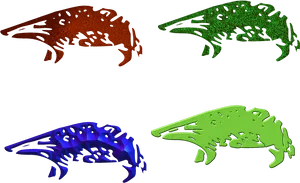 Abstract Badger Artwork PNG