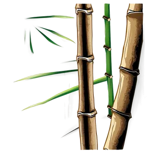 Abstract Bamboo Art PNG Kvg33 PNG