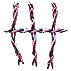 Abstract Barbwire Design PNG 05252024