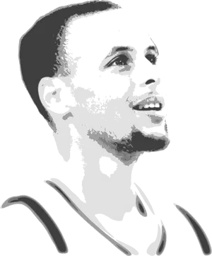 Abstract Basketball Player Profile PNG