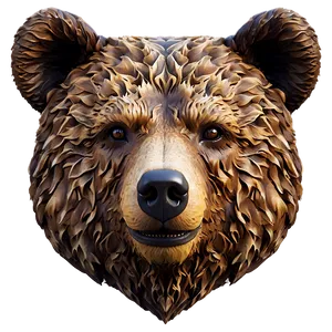 Abstract Bear Face PNG 06292024 PNG