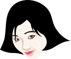 Abstract Beauty Vector Portrait