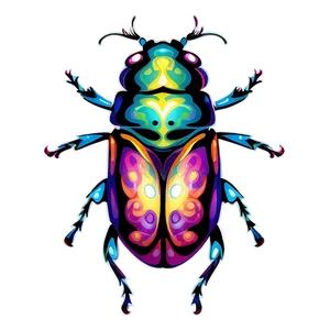 Abstract Beetle Design PNG Cde