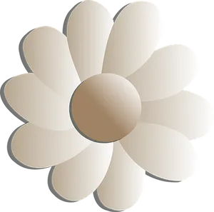 Abstract Beige Flower Illustration