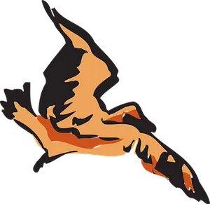 Abstract Bird Illustration