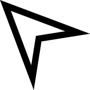 Abstract Black Arrow Vector PNG