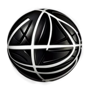 Abstract Black Basketball Concept Png 06252024 PNG image