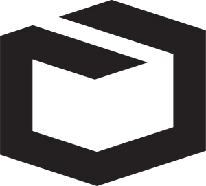Abstract Black Box Design PNG image