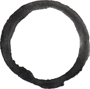 Abstract Black Circle Outline