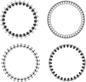 Abstract Black Circle Vectors PNG image