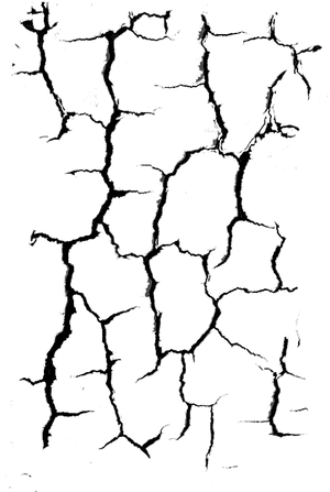 Abstract Black Cracks Texture