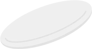 Abstract Black Ellipse White Outline PNG image
