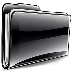 Abstract Black Folder Design Png Hlo30 PNG image