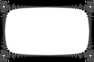 Abstract Black Frame Design PNG image