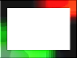 Abstract Black Frame Green Red Background