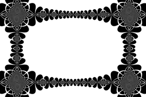 Abstract Black Framewith Lights