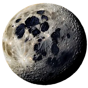 Abstract Black Moon Art PNG Ktn PNG