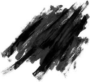 Abstract Black Paint Stroke Texture PNG image