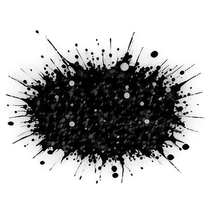 Abstract Black Splatter Dots PNG 06262024 PNG