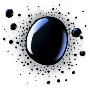 Abstract Black Splatter Dots PNG 06262024 PNG