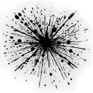 Abstract Black Splatter Dots PNG Puu PNG