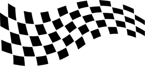 Abstract Black Wavy Grid Pattern