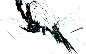 Abstract Blackand Blue Explosion PNG image