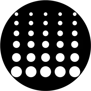 Abstract Blackand White Dot Pattern PNG image