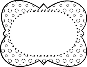 Abstract Blackand White Frame PNG