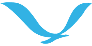 Abstract Blue Bird Silhouette PNG image