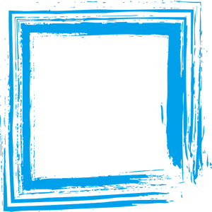 Abstract Blue Brushstroke Frame PNG image