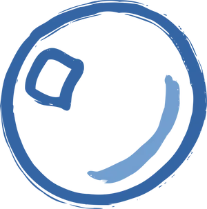 Abstract Blue Circle Design PNG image