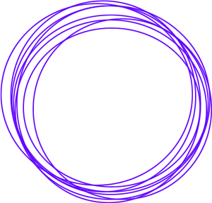 Abstract Blue Circleson Black Background PNG image