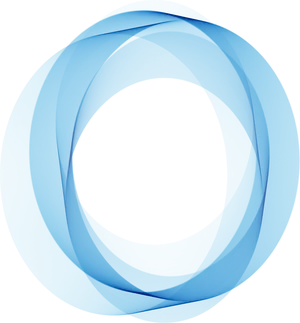 Abstract Blue Circular Design PNG image