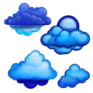 Abstract Blue Clouds Png Nny20 PNG image